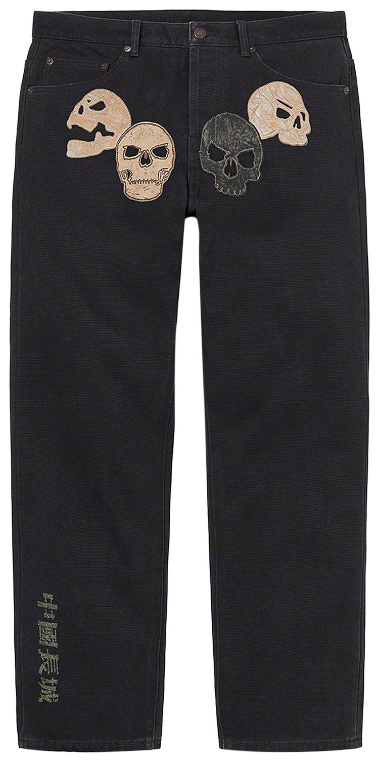 Supreme x The Great China Wall Canvas 5 Pocket Jean Black
