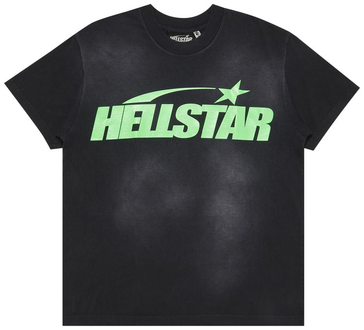Hellstar Classic T Shirt Gel Print BlackGreen