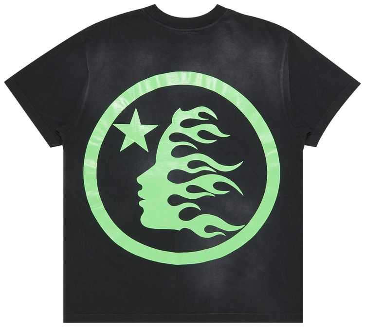 Hellstar Classic T Shirt Gel Print BlackGreen