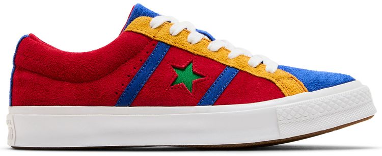 Converse One Star Academy Low Enamel Red Blue