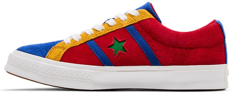 Converse One Star Academy Low Enamel Red Blue