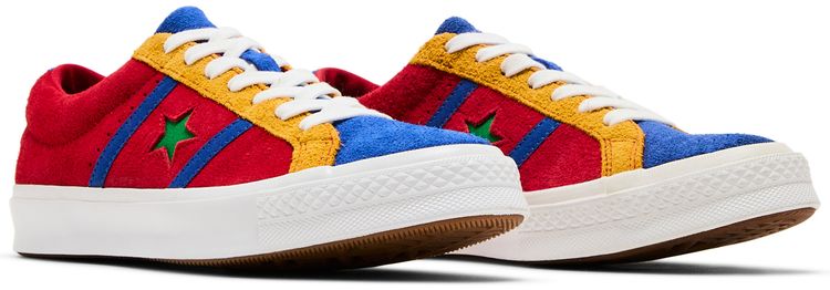 Converse One Star Academy Low Enamel Red Blue