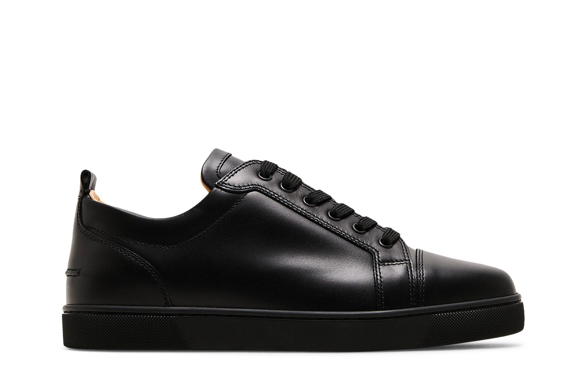 Buy Christian Louboutin Louis Junior Flat Low Black 1130548 CM53 GOAT UK
