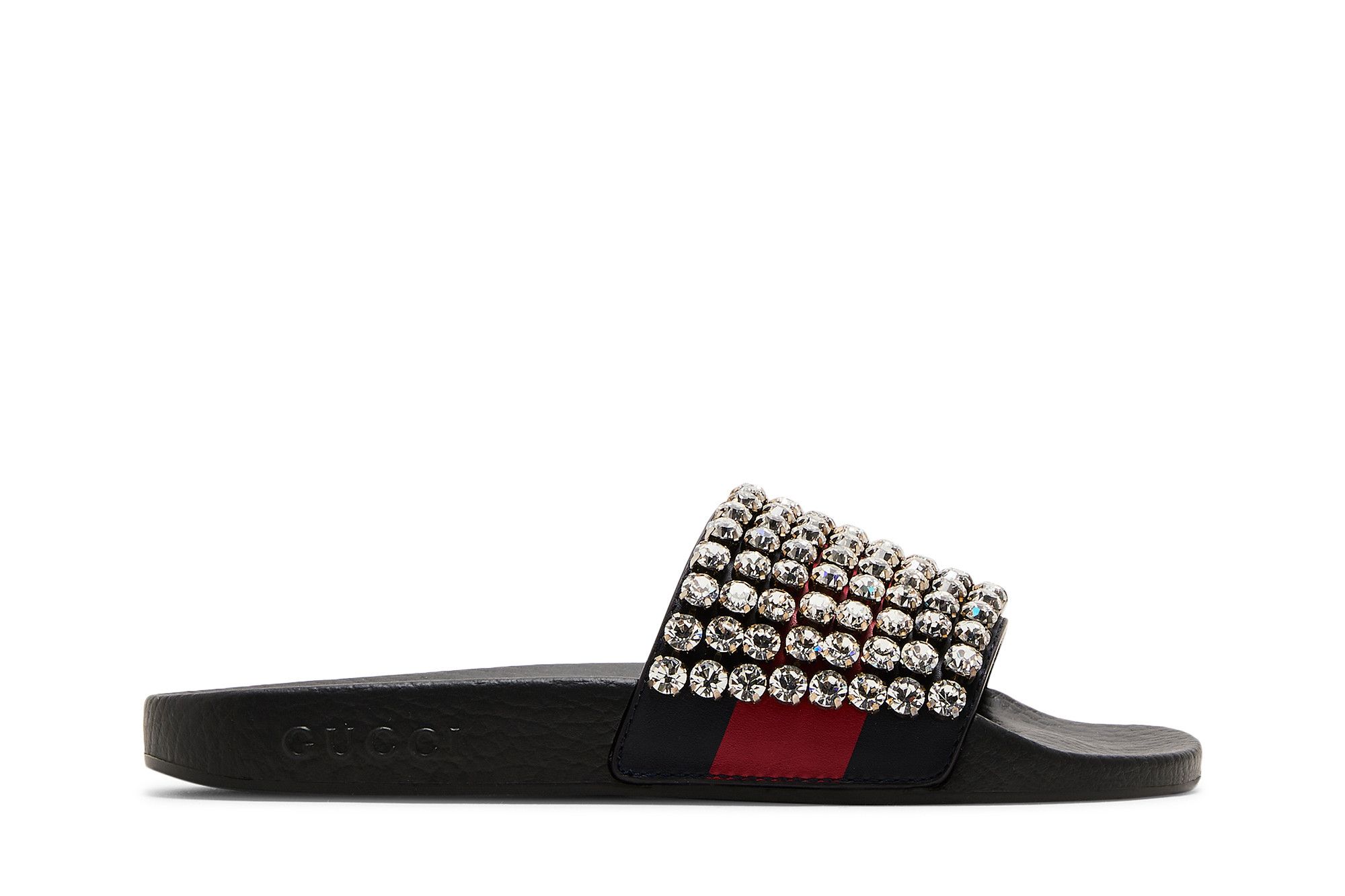 Gucci slides with crystals discount