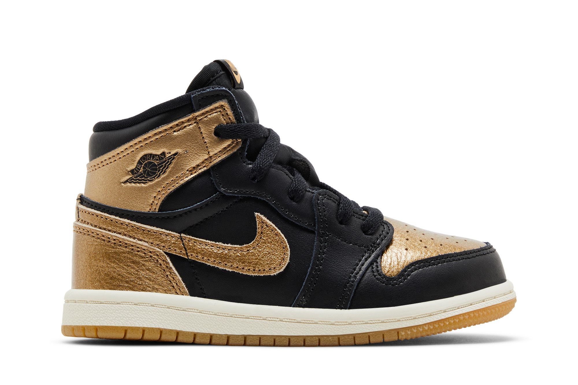 Black gold white jordan 1 store