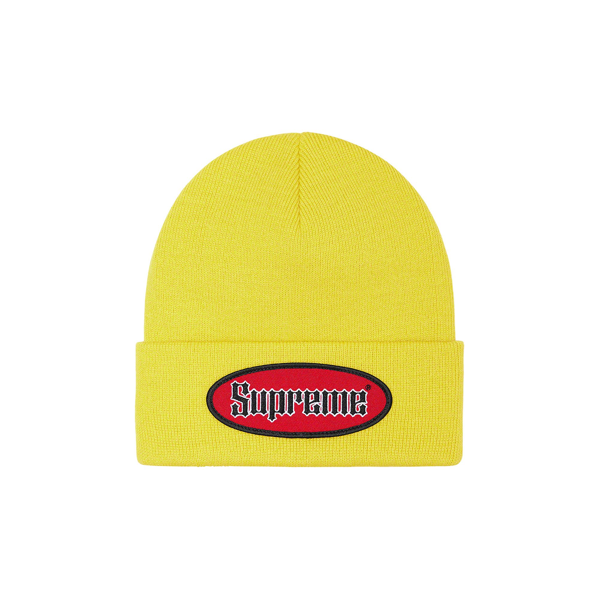 新品　supreme oval patch beanie Buy Supreme Oval Patch Beanie 'Yellow' - SS22BN29 YELLOW | GOAT