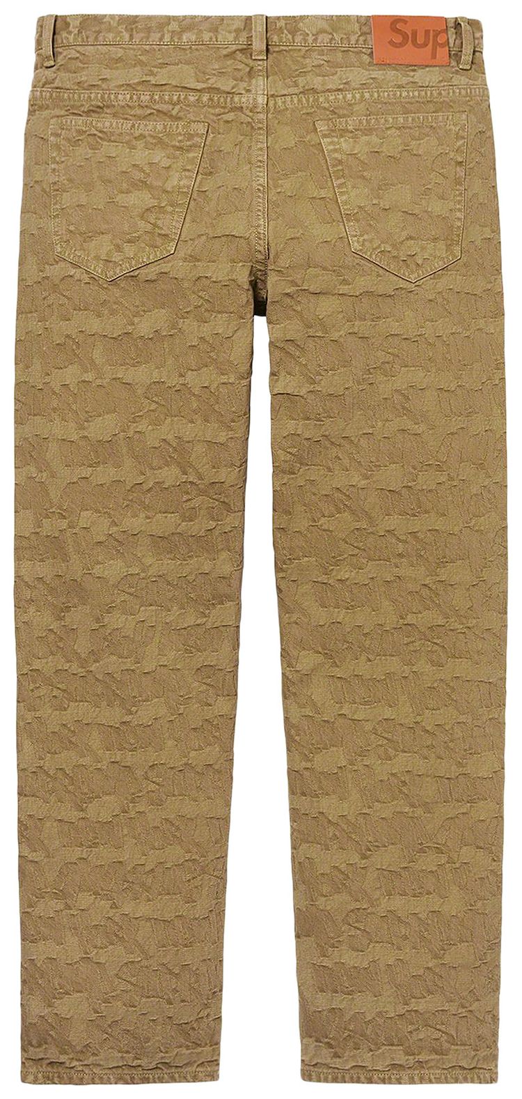 Supreme Fat Tip Jacquard Regular Jean Olive