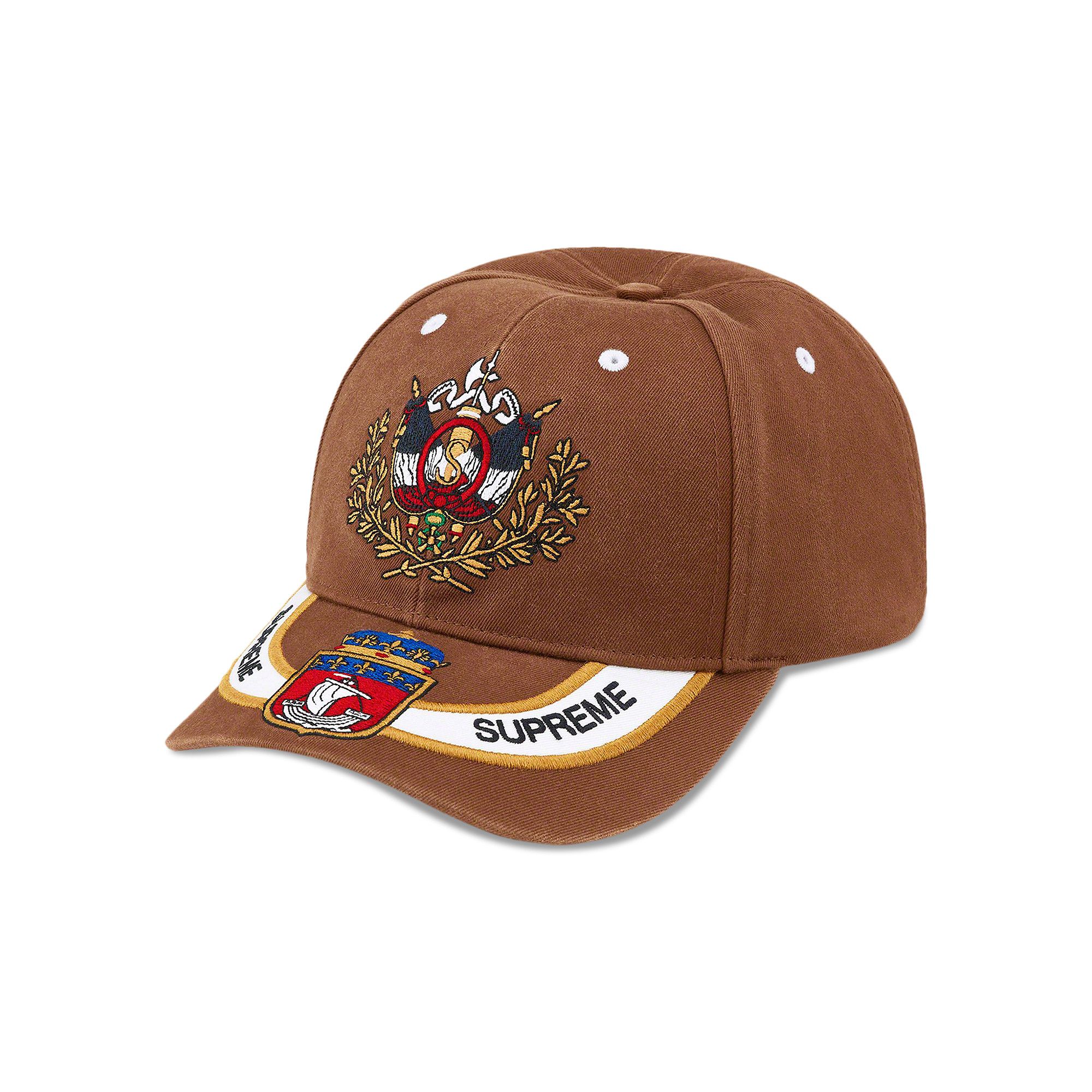 帽子 Supreme 22ss Crest 6-Panel cap Supreme Crest 6-Panel (SS22) - $54