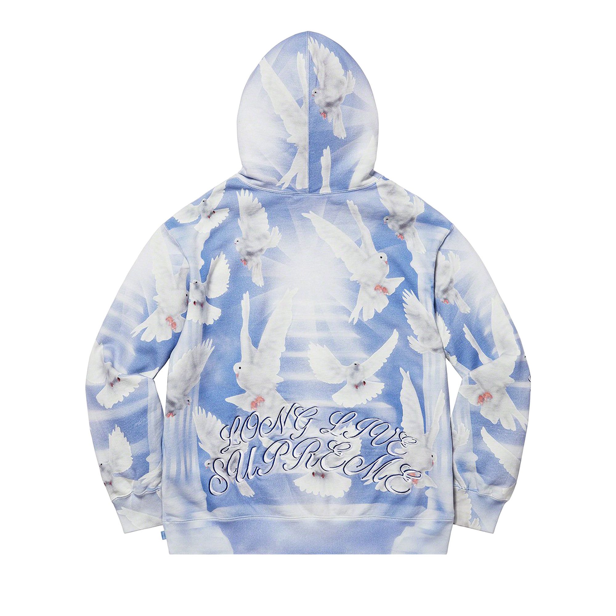 Buy Supreme Doves Hooded Sweatshirt Blue SS22SW43 BLUE GOAT