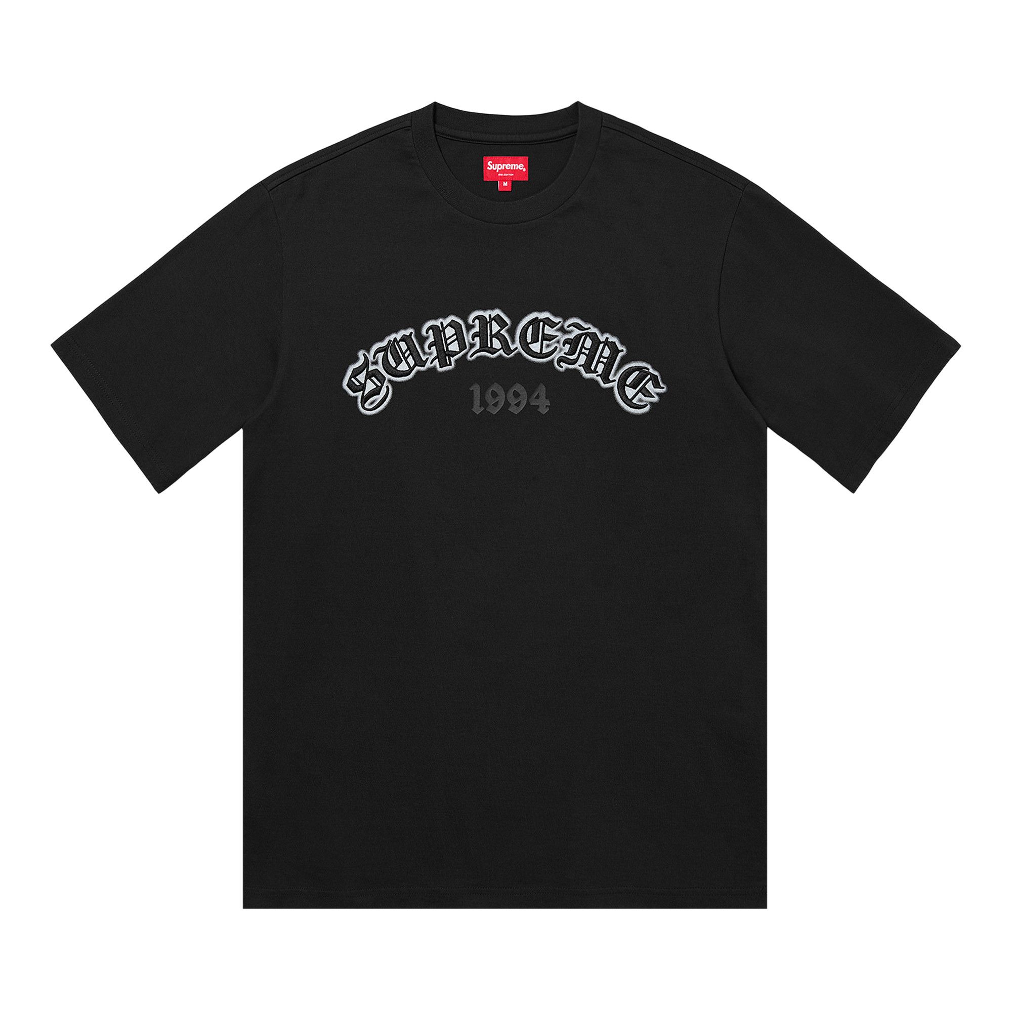 Buy Supreme Old English Glow Short-Sleeve Top 'Black' - SS22KN9