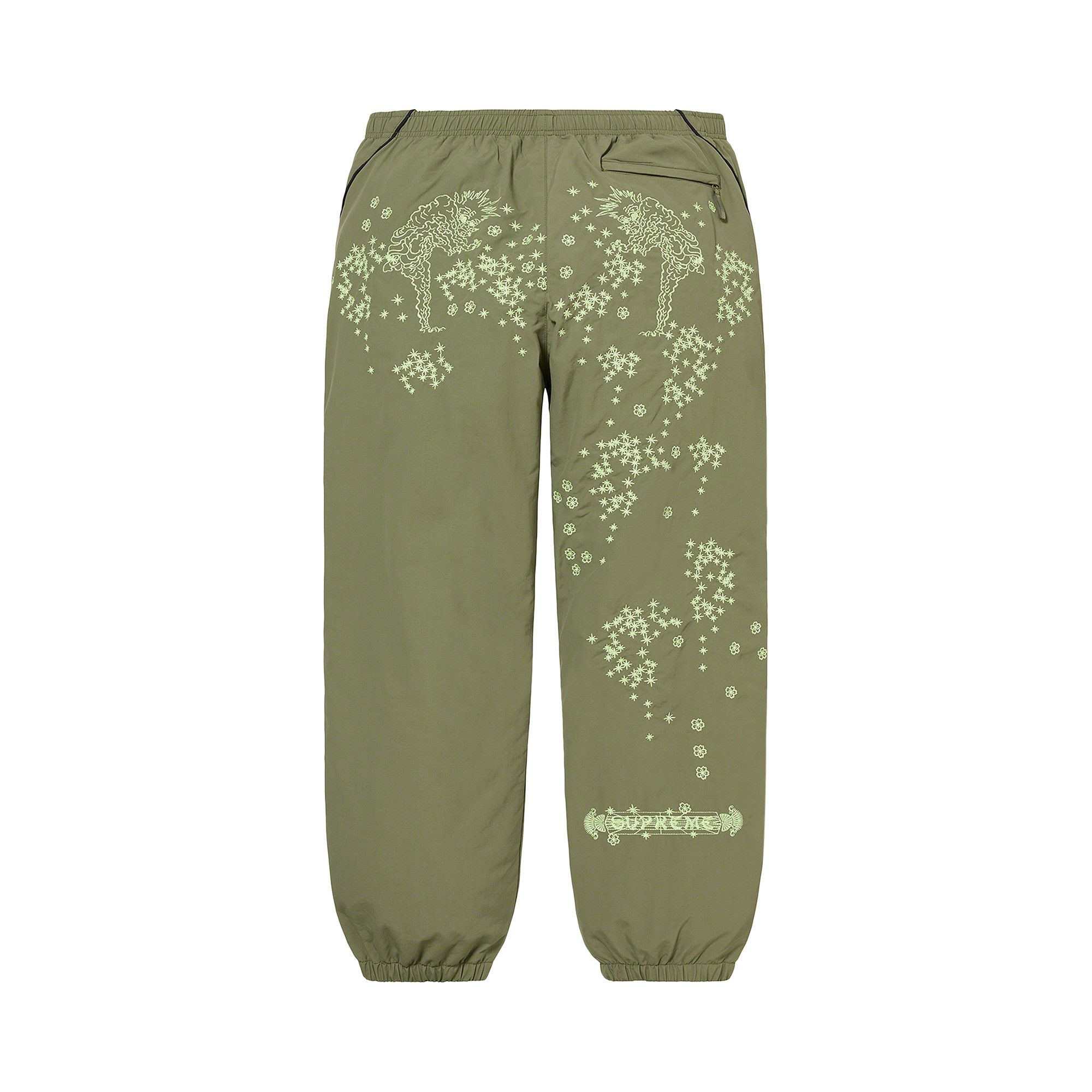 Buy Supreme AOI Glow-In-The-Dark Track Pant 'Olive