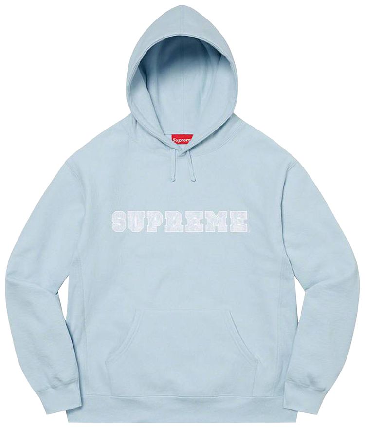 Supreme Lace Hooded Sweatshirt Light Blue