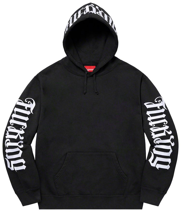 Supreme Ambigram Hooded Sweatshirt Black