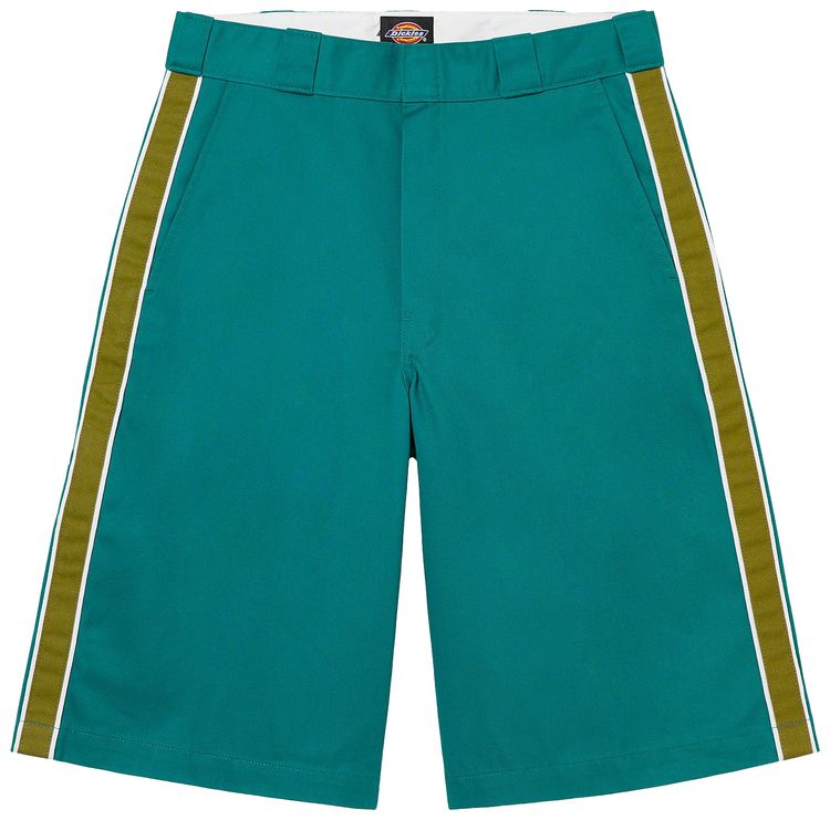 Supreme x Dickies Stripe 13 Loose Fit Work Short Teal
