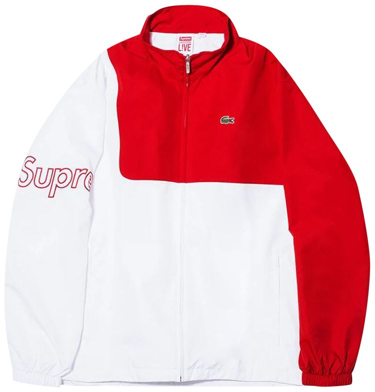 Supreme x Lacoste Track Jacket Red