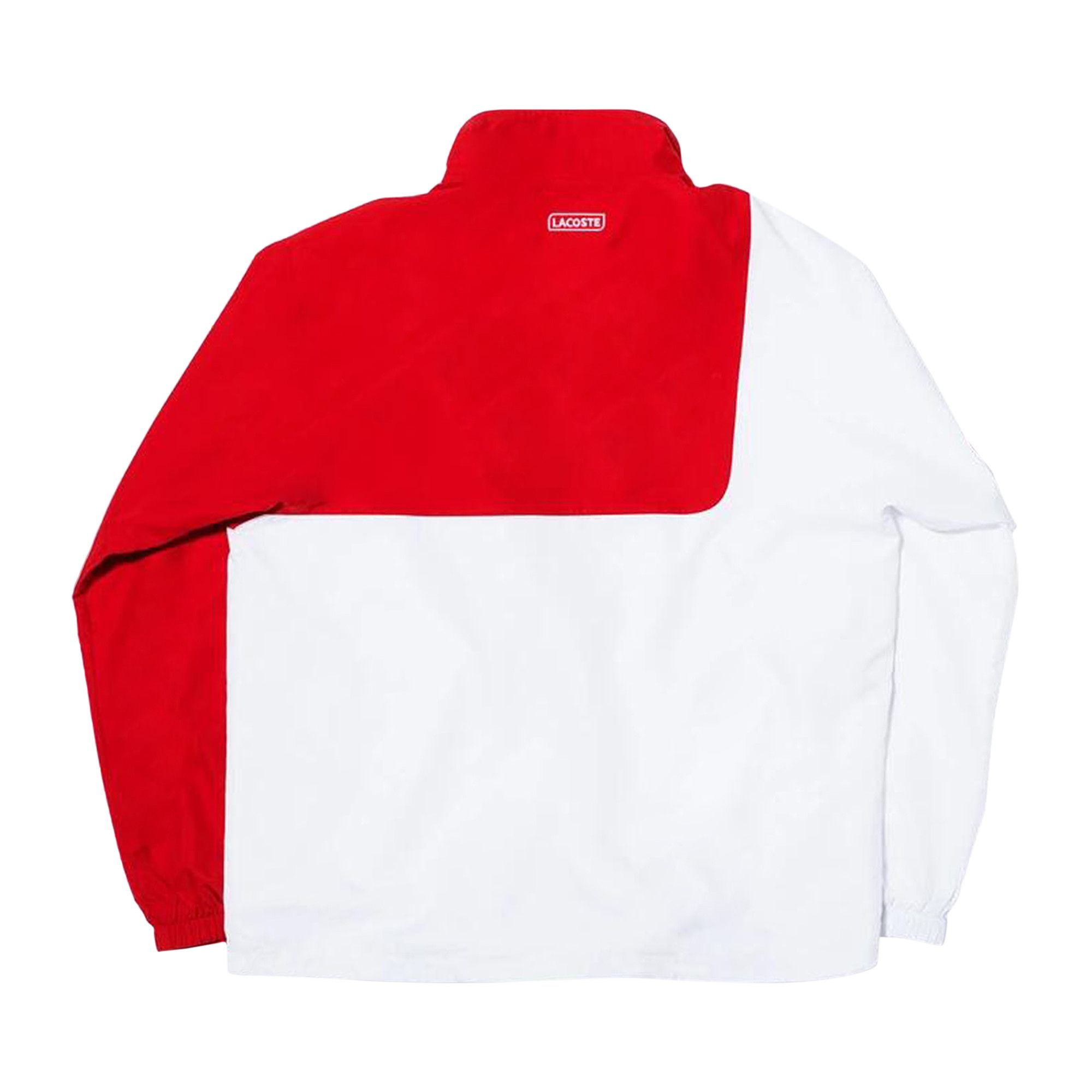 Supreme lacoste track jacket red discount