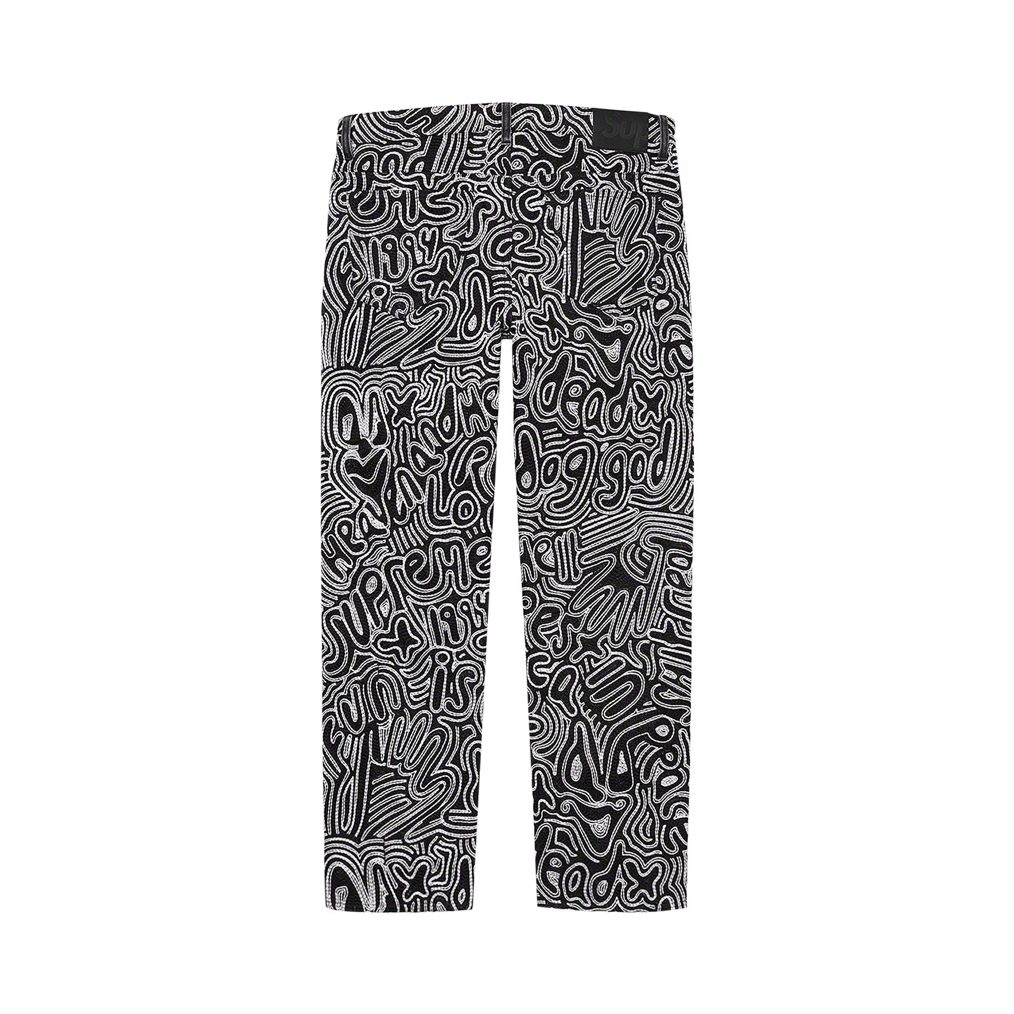 Buy Supreme Chainstitch Regular Jean Black SS22P17 BLACK GOAT SA