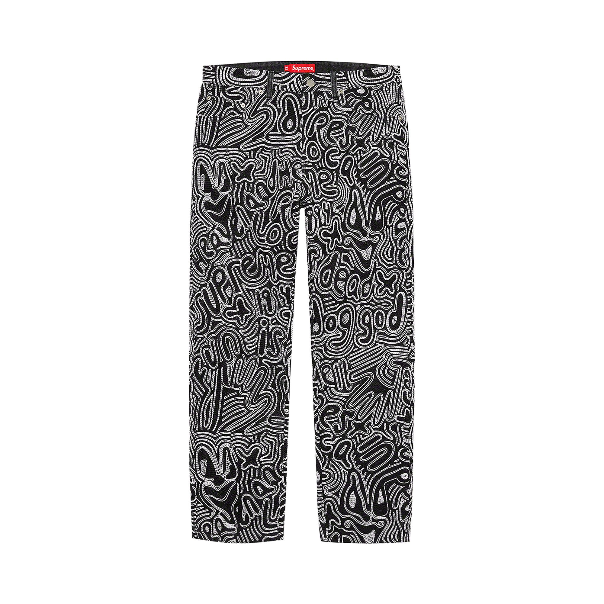 Buy Supreme Chainstitch Regular Jean Black SS22P17 BLACK GOAT CA