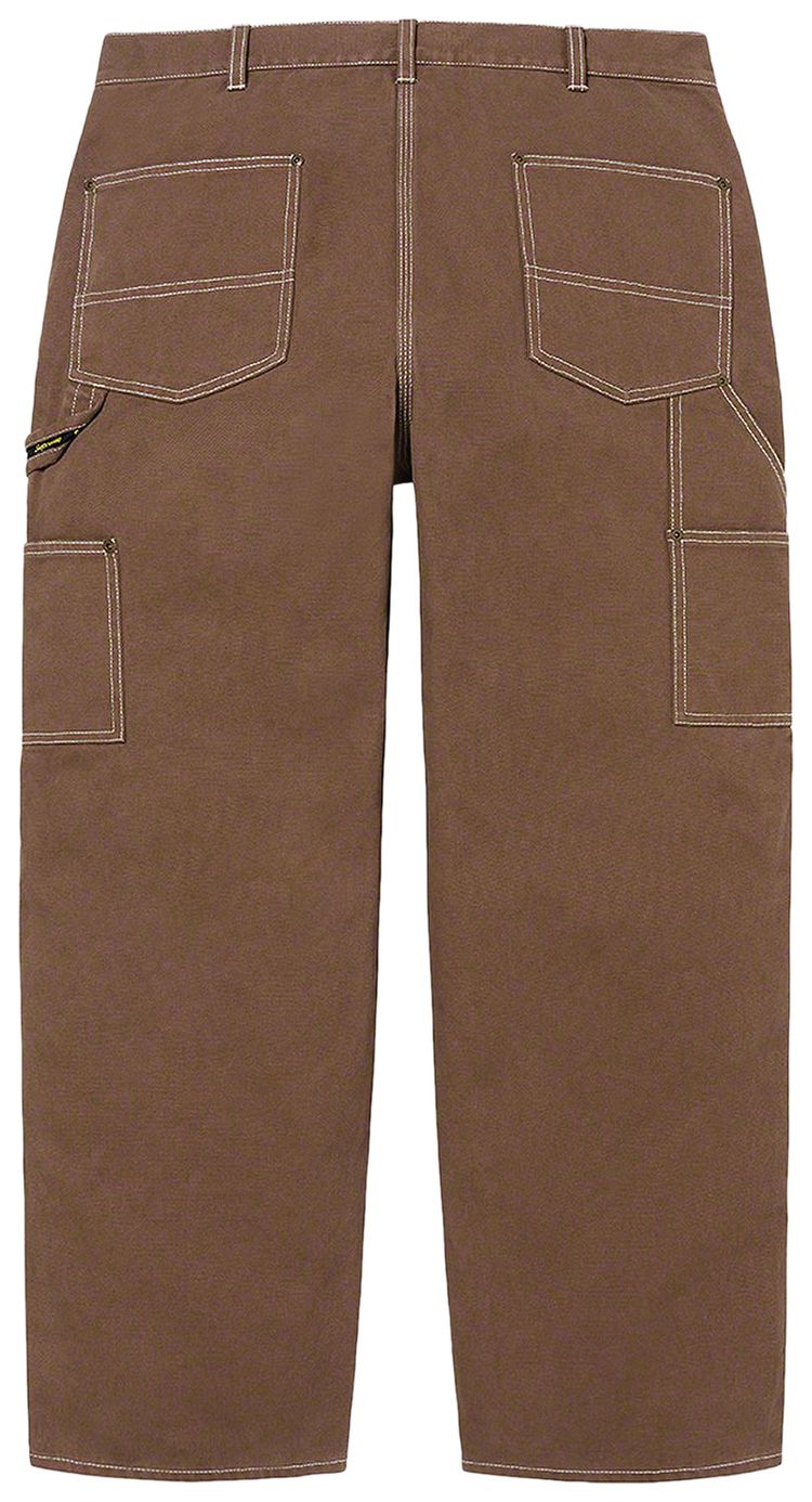 Supreme Double Knee Canvas Painter Pant Brown
