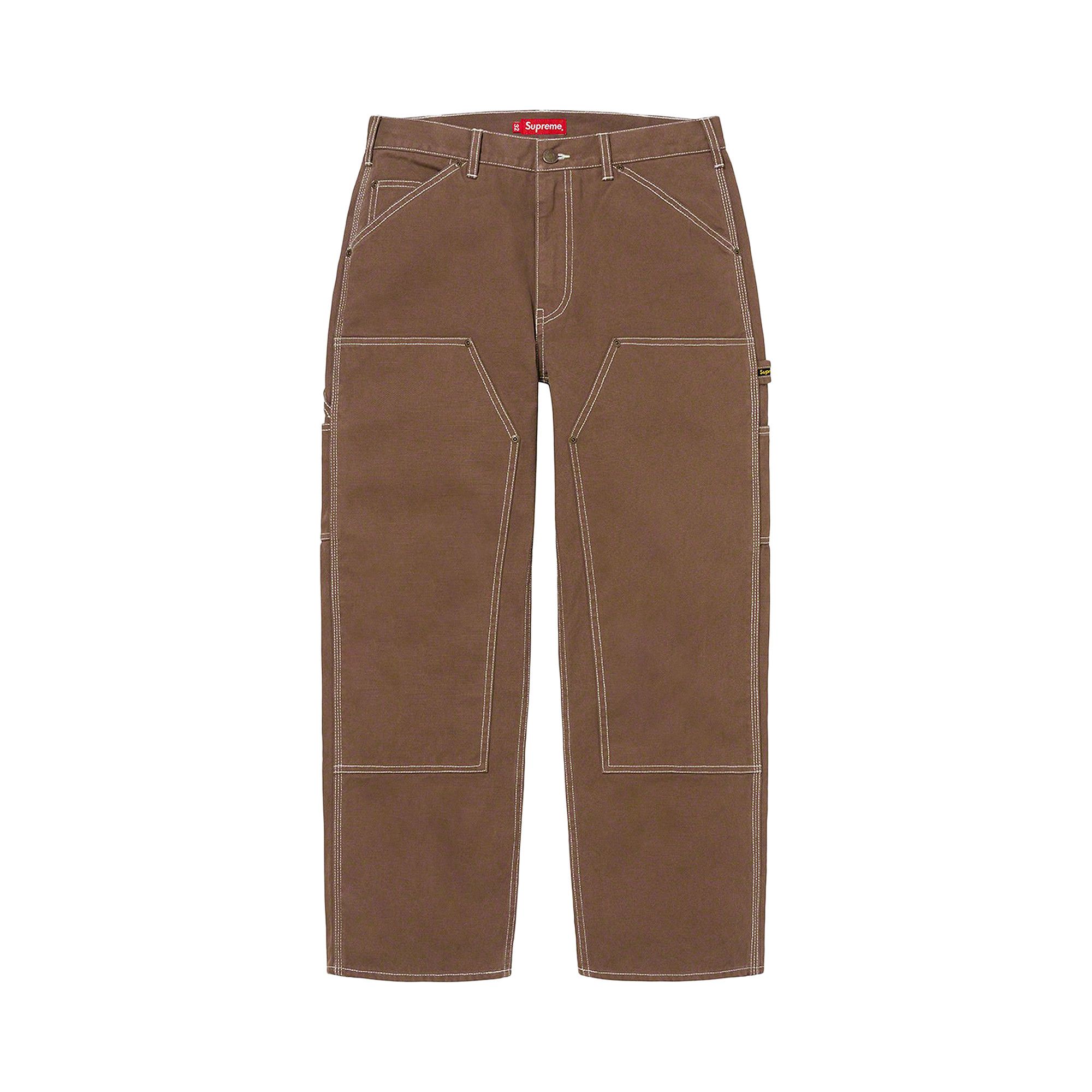 Buy Supreme Double Knee Canvas Painter Pant 'Brown Buy Supreme Double Knee Canvas Painter Pant 'Brown