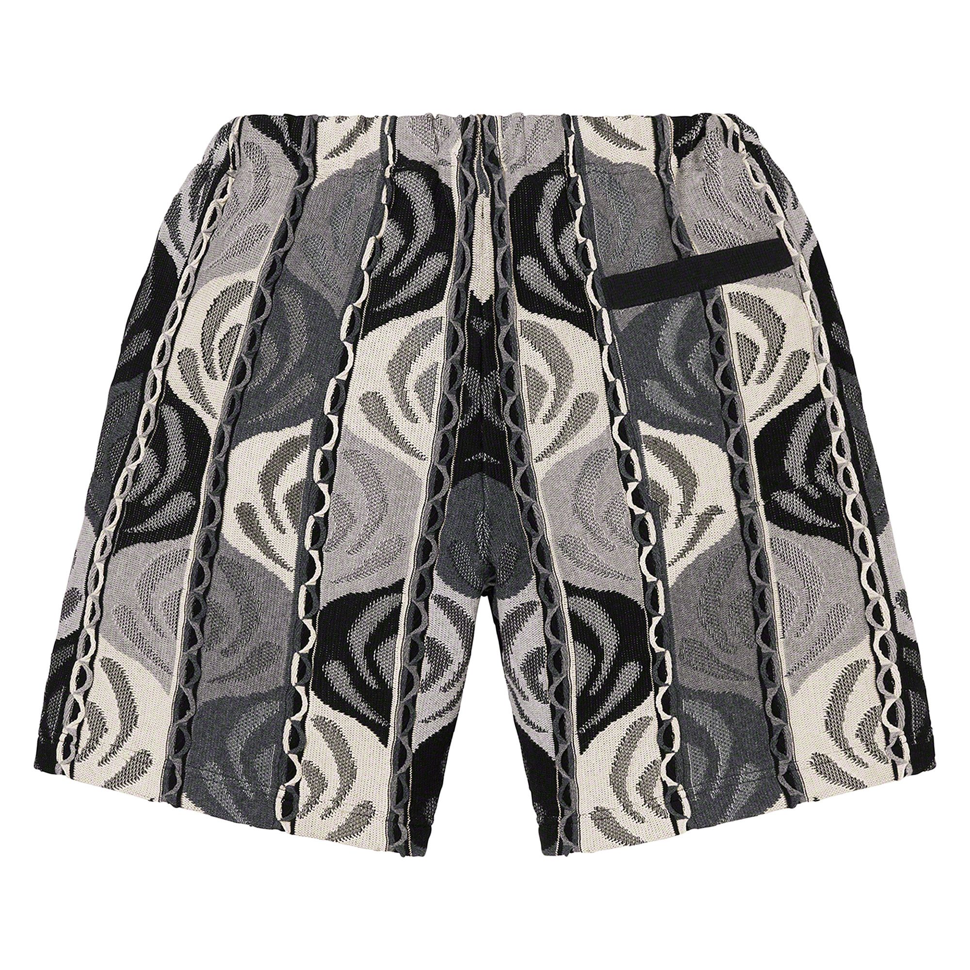 Buy Supreme Abstract Textured Knit Short 'Black' - SS22SH31