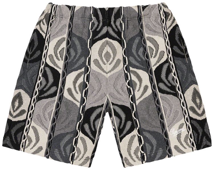 Supreme Abstract Textured Knit Short Black