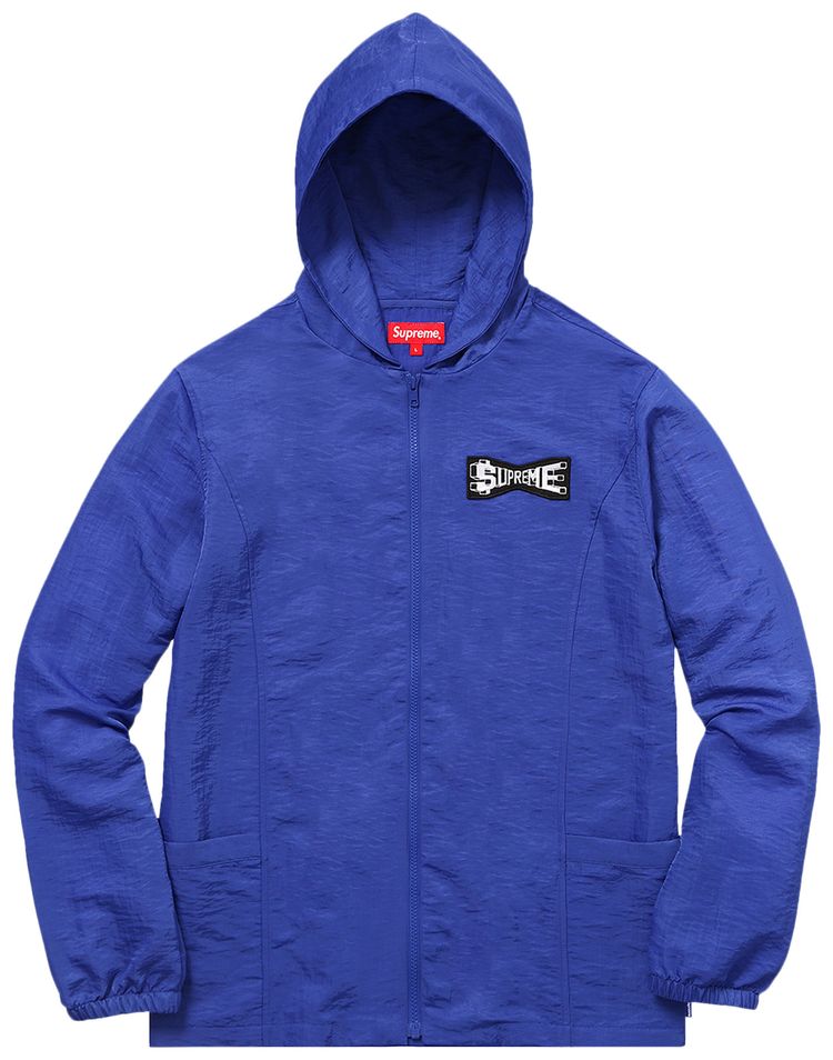 Supreme Skew Hooded Nylon Jacket Royal