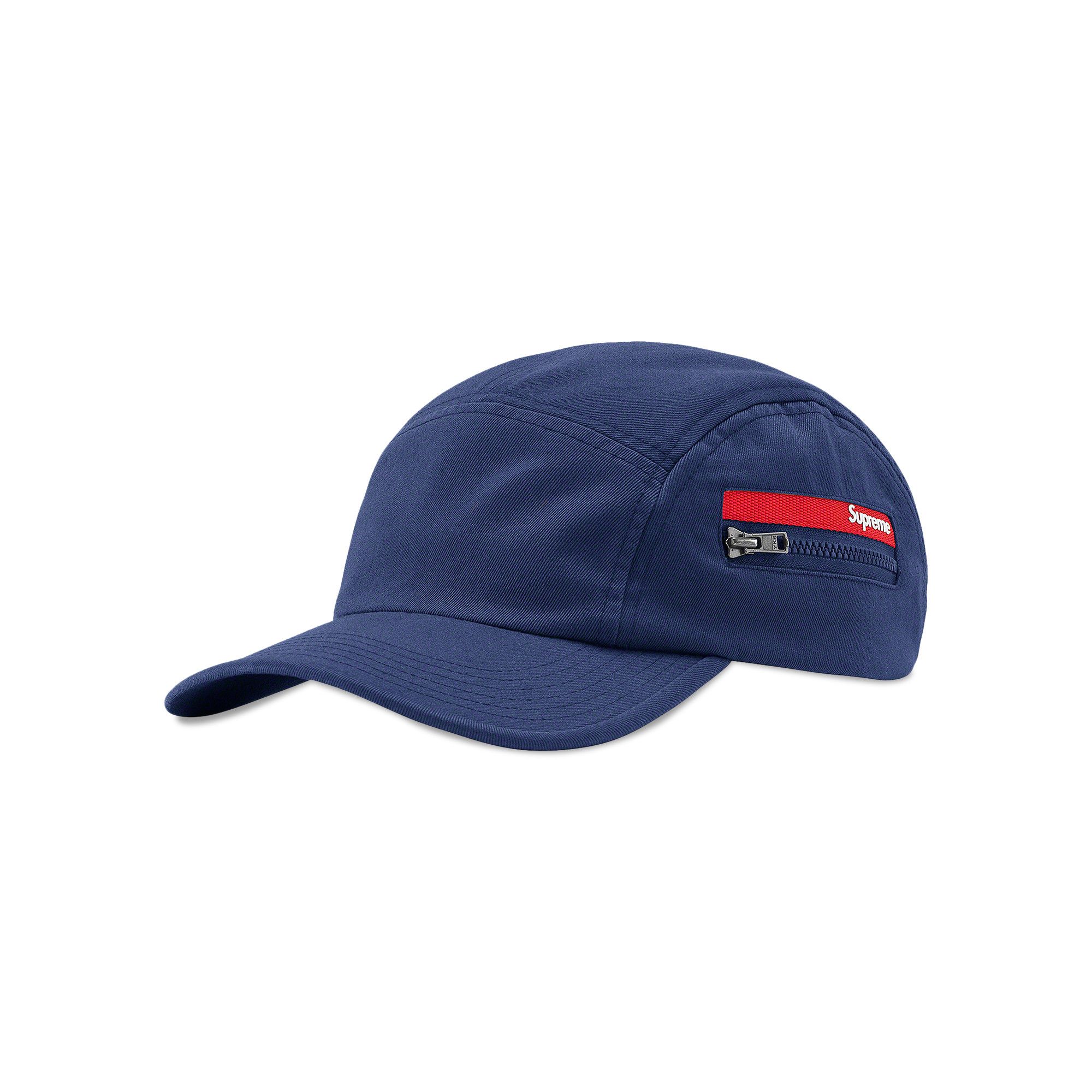 Buy Supreme Zip Pocket Camp Cap 'Navy' - SS22H32 NAVY | GOAT
