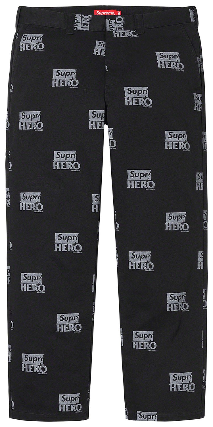 Supreme x ANTIHERO Work Pant Black