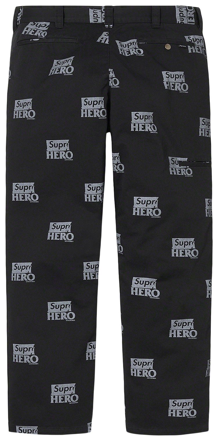 Supreme x ANTIHERO Work Pant Black