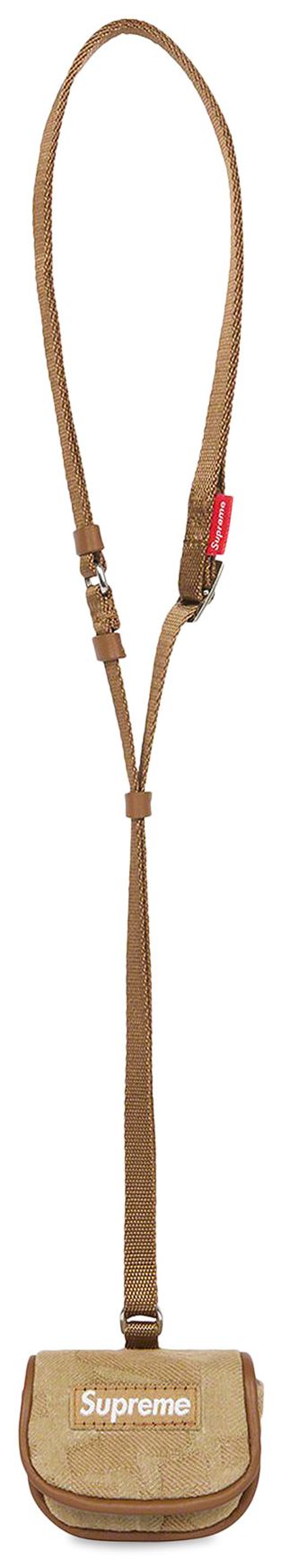 Supreme Fat Tip Jacquard Denim AirPod Case Olive