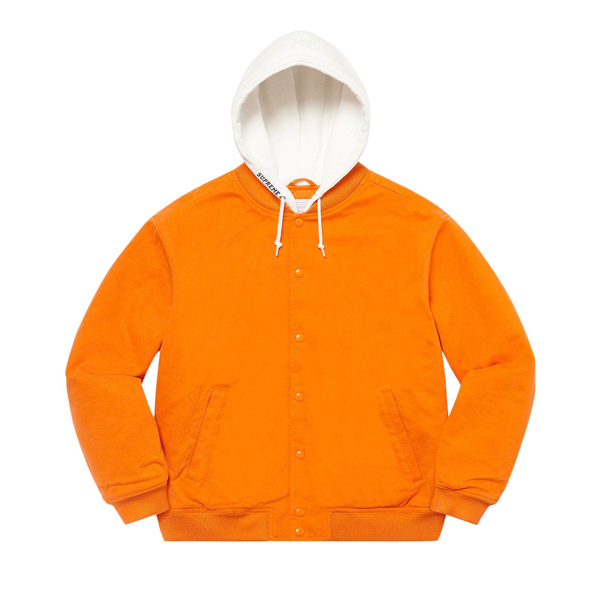 ジャケット・アウター Supreme Hooded Twill Varsity Jacket M Hooded Twill Varsity Jacket – Supreme