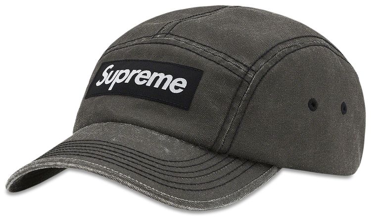 Supreme Washed Cordura Camp Cap Black