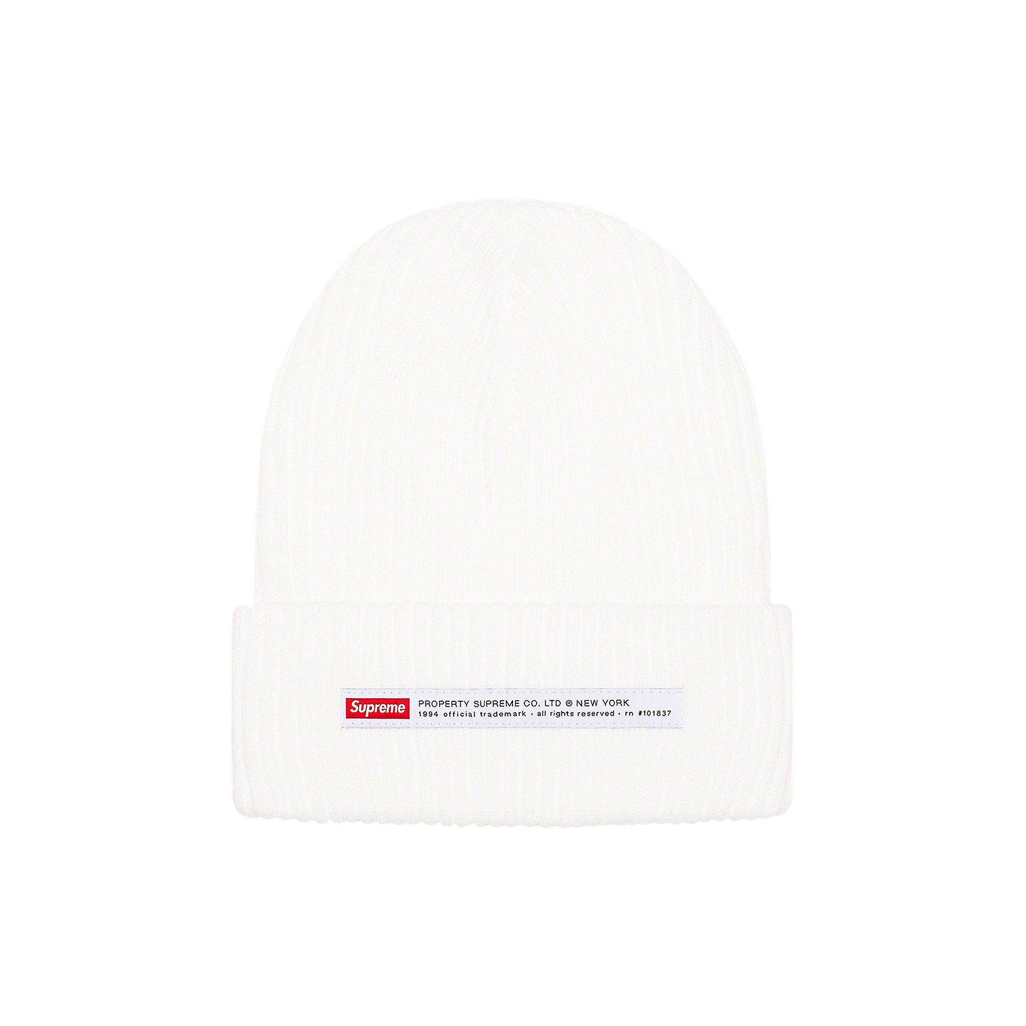 Buy Supreme Property Label Beanie 'White' - FW22BN61 WHITE | GOAT