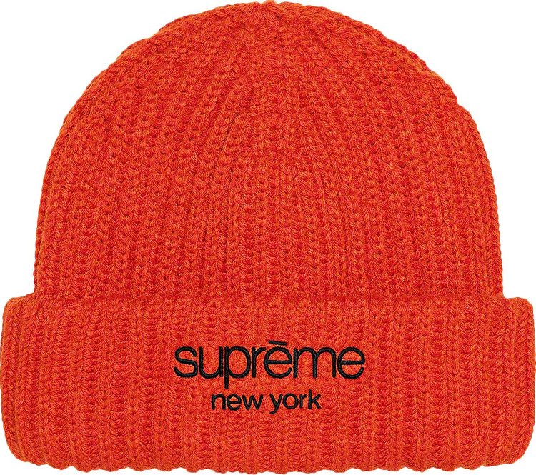 Supreme Ribbed Beanie Burnt Orange