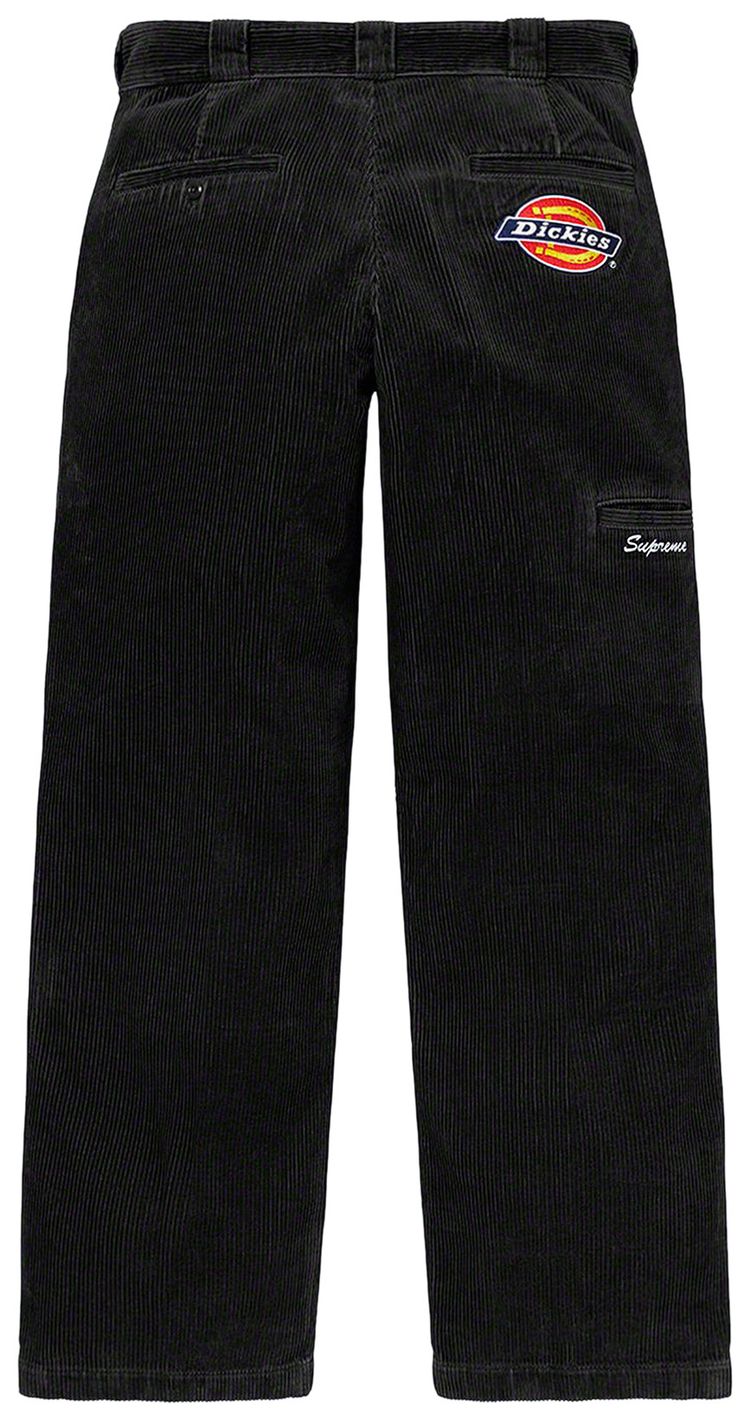 Supreme x Dickies Double Knee Corduroy Work Pant Black