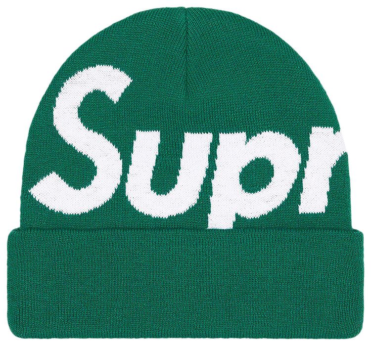 Supreme Big Logo Beanie Dark Green