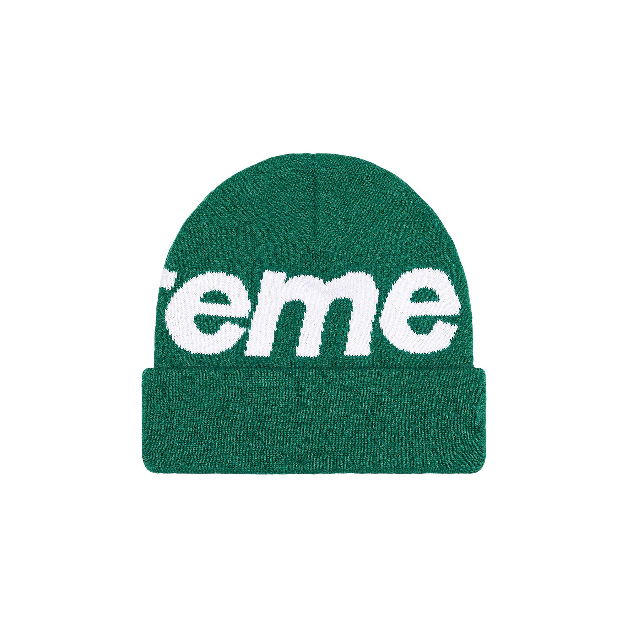 Supreme Big Logo Beanie 'Dark Green'