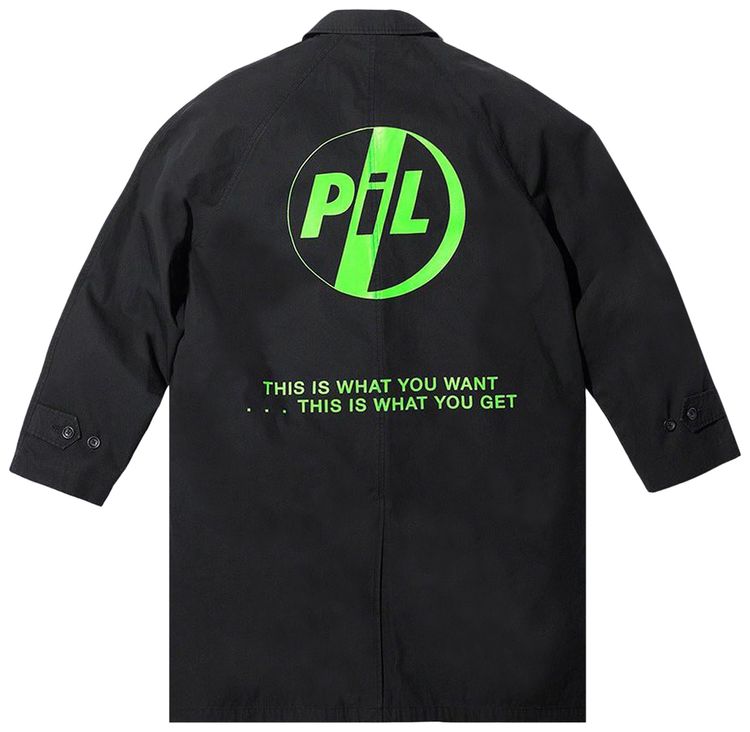 Supreme x PiL Trench Coat Black