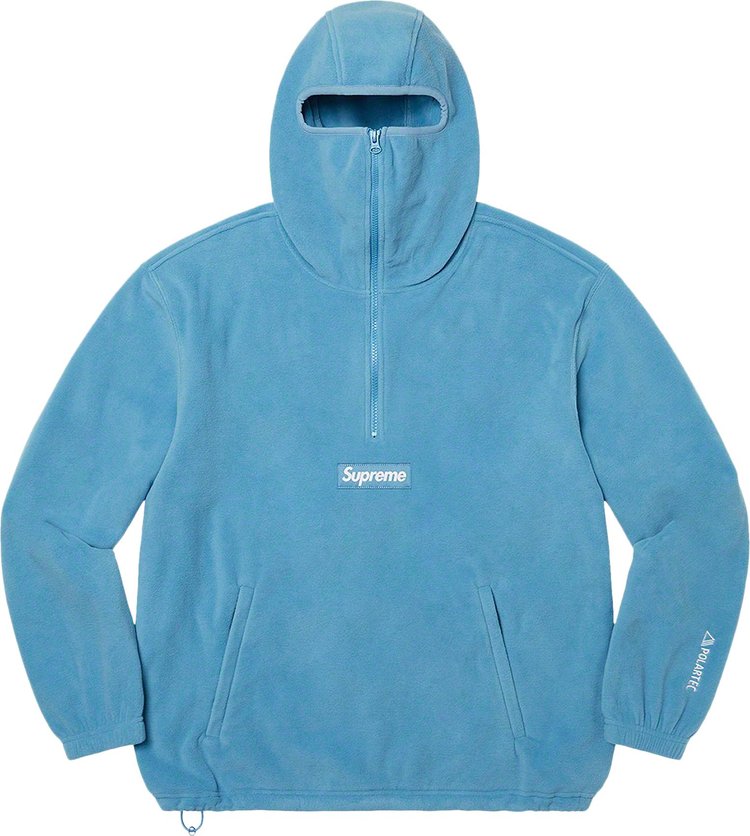 Supreme x Polartec Facemask Half Zip Pullover Dusty Teal