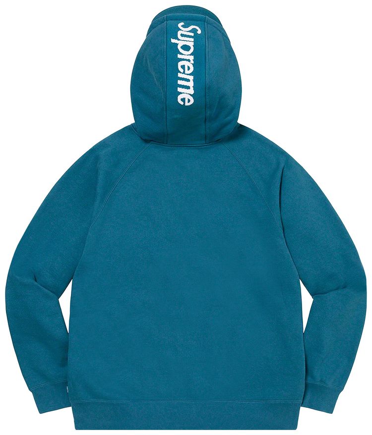 Supreme Brim Zip Up Hooded Sweatshirt Marine Blue