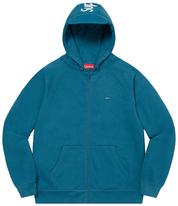Supreme Brim Zip Up Hooded Sweatshirt Marine Blue