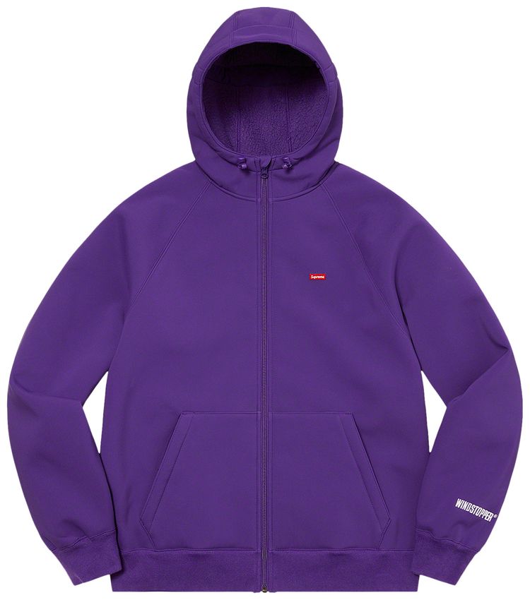 Supreme x WINDSTOPPER Zip Up Hooded Sweatshirt Dark Purple