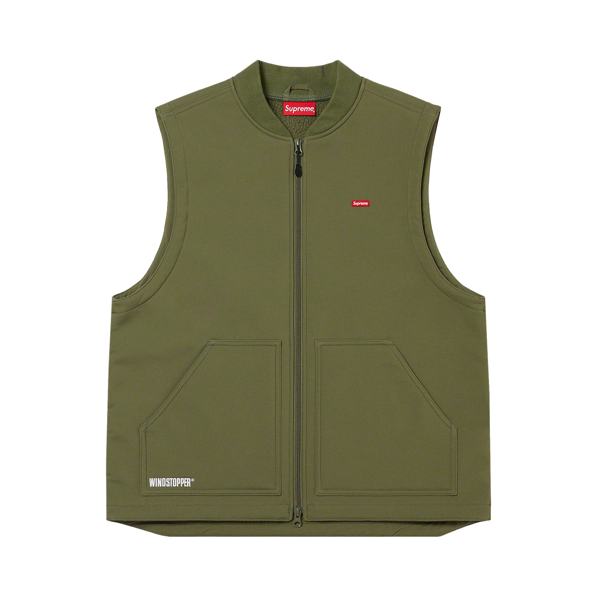 Buy Supreme x WINDSTOPPER Work Vest 'Dark Olive' - FW22J106 DARK OLIVE |  GOAT