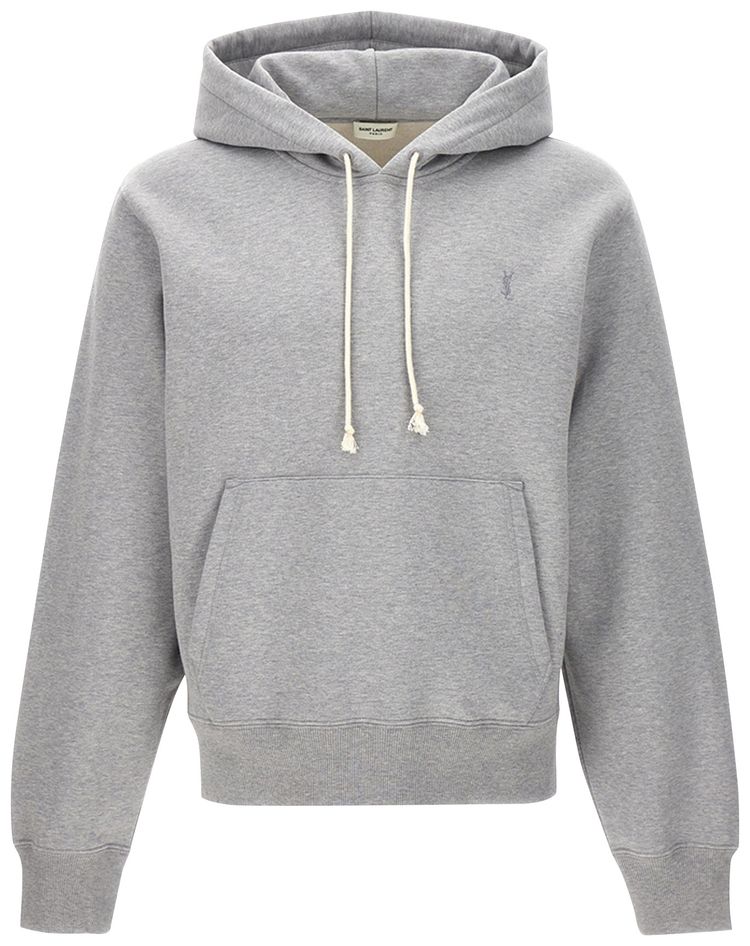 Saint Laurent Cassandre Hoodie Heather Grey