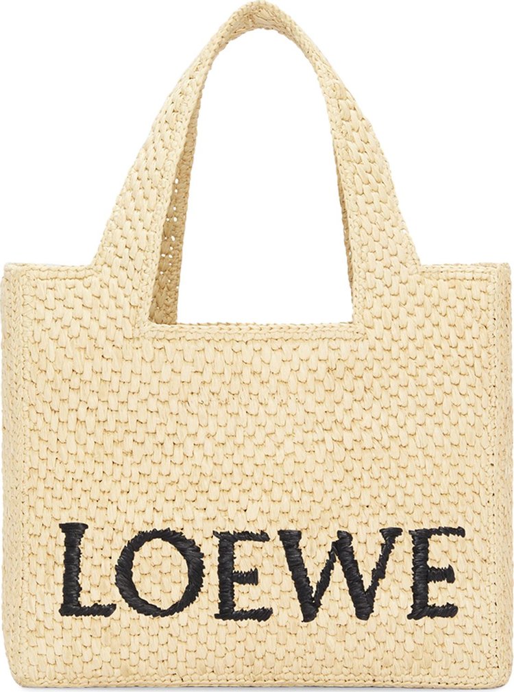 Loewe Woven Tote Bag Natural