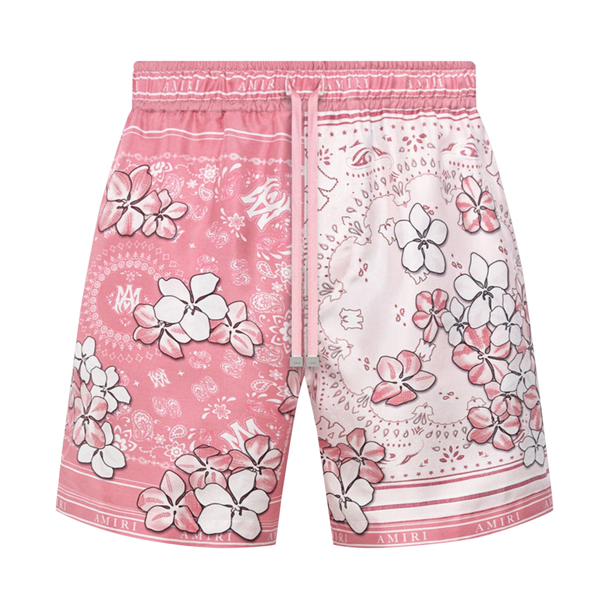Buy Amiri Bandana Floral Short 'Flamingo Pink' - AMSHCA1031 608