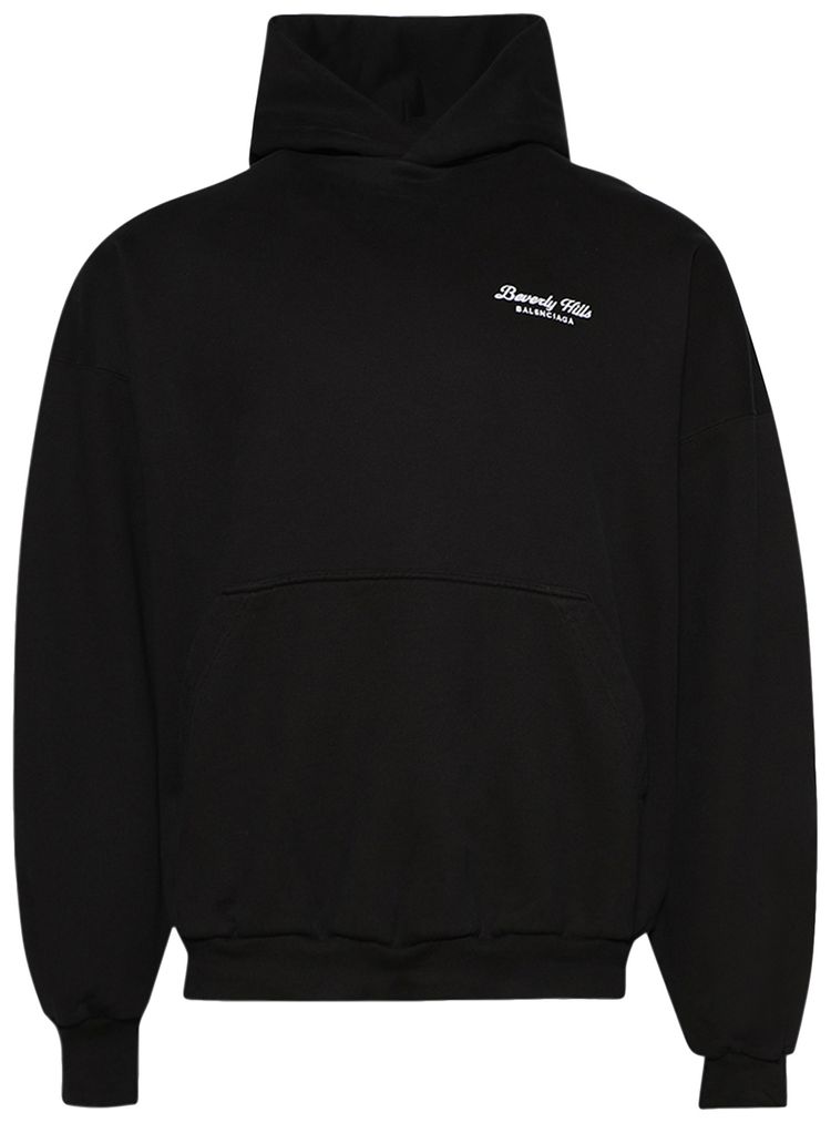 Balenciaga Beverly Hills Oversized Hoodie Washed BlackWhite