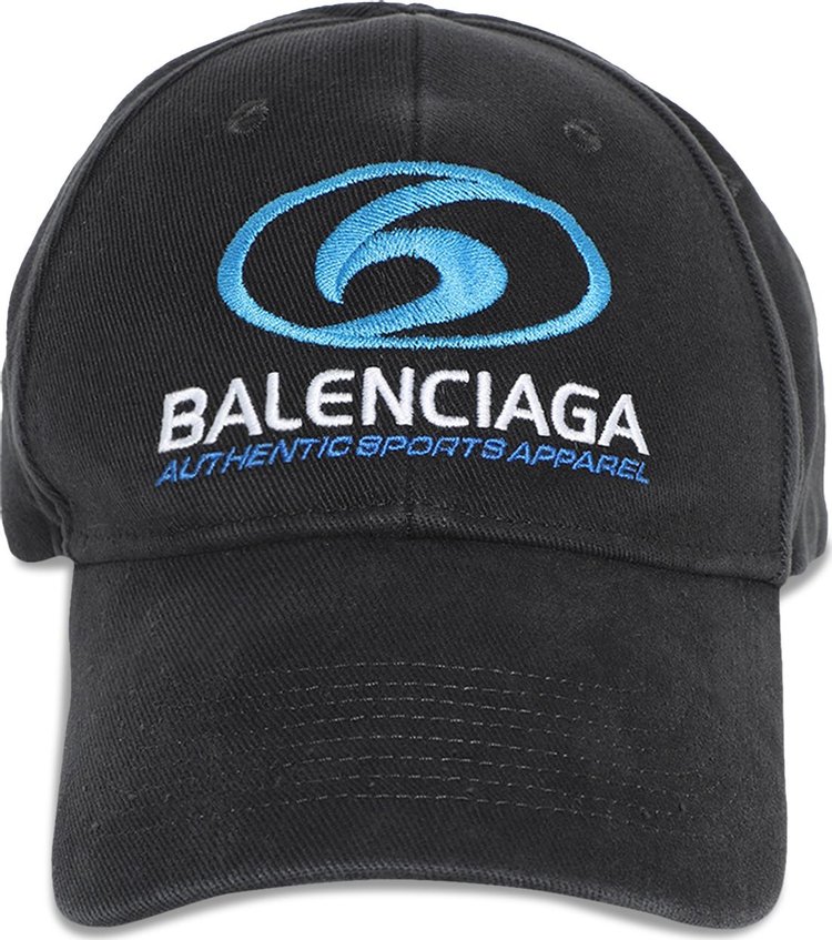 Balenciaga Surfer Cap Washed Black