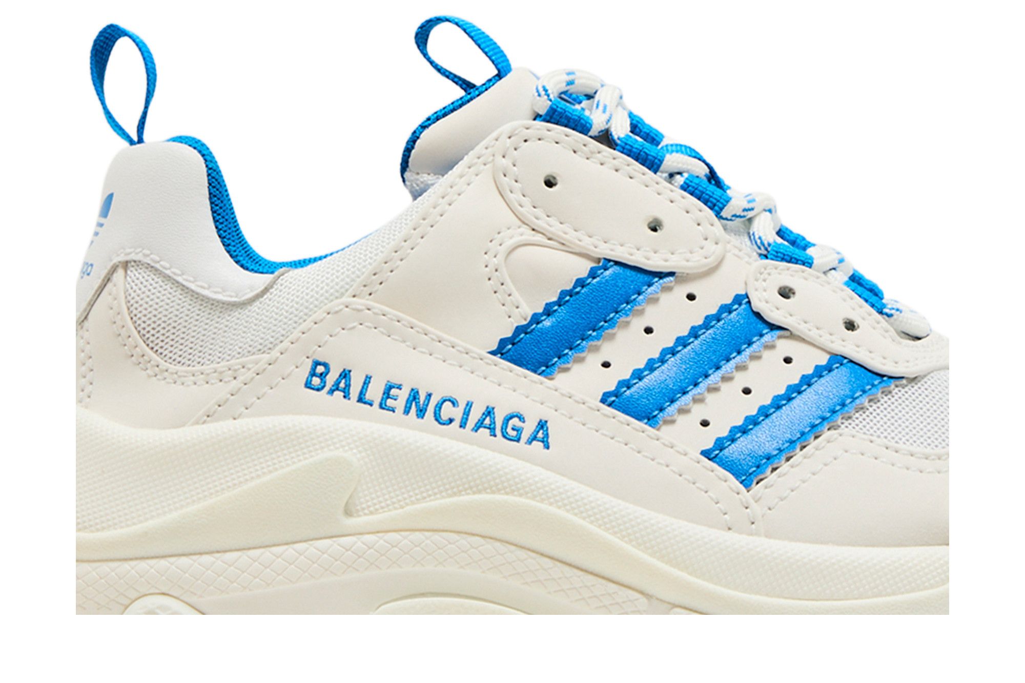 Size 10.0 Balenciaga x Adidas Wmns Triple S Sneaker White Blue